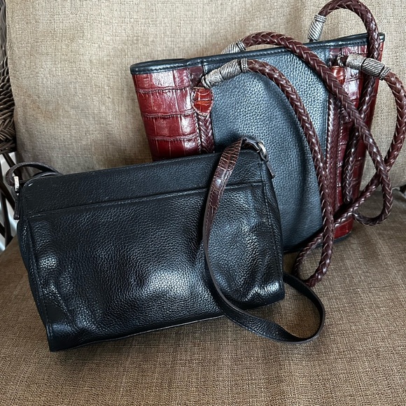 Brighton Alligator Embossed shoulder bag bundle - Picture 2 of 15